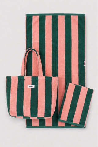 Sommer-Set "Pine Peach": 1x Terry Bag und 2x Handtücher