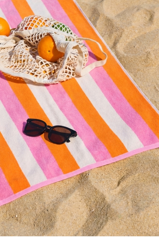 Handtuch - Orange Pink Creme